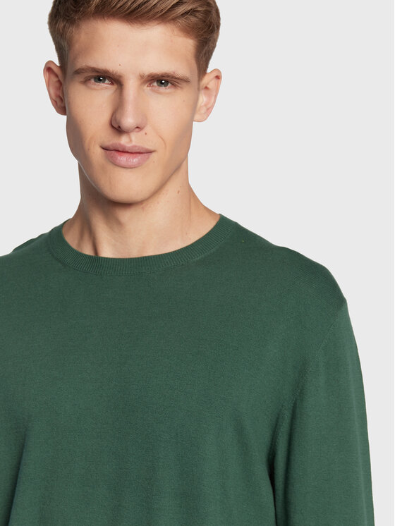 United Colors Of Benetton United Colors Of Benetton Pulover 10CVU1N60 Zelena Regular Fit