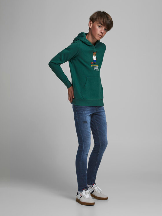 Jack&Jones Junior Jack&Jones Junior Jeans hlače Liam 12156687 Modra Skinny Fit