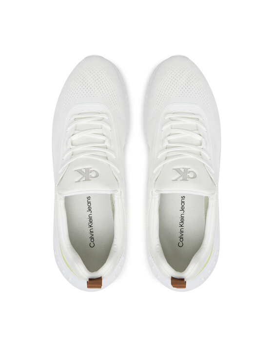 Calvin Klein Jeans Calvin Klein Jeans Sneakersy Eva Runner Tech Knit YM0YM01293 Bílá