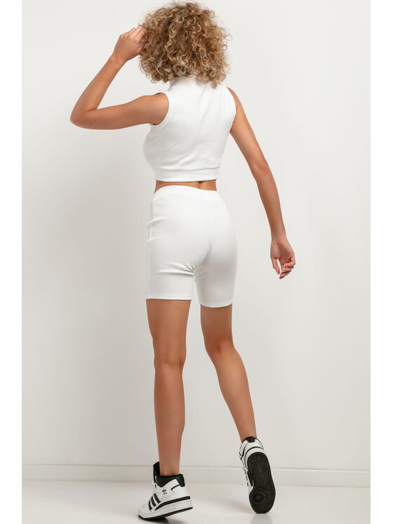 Tessita Tessita Szorty sportowe T392 Biały Straight Fit