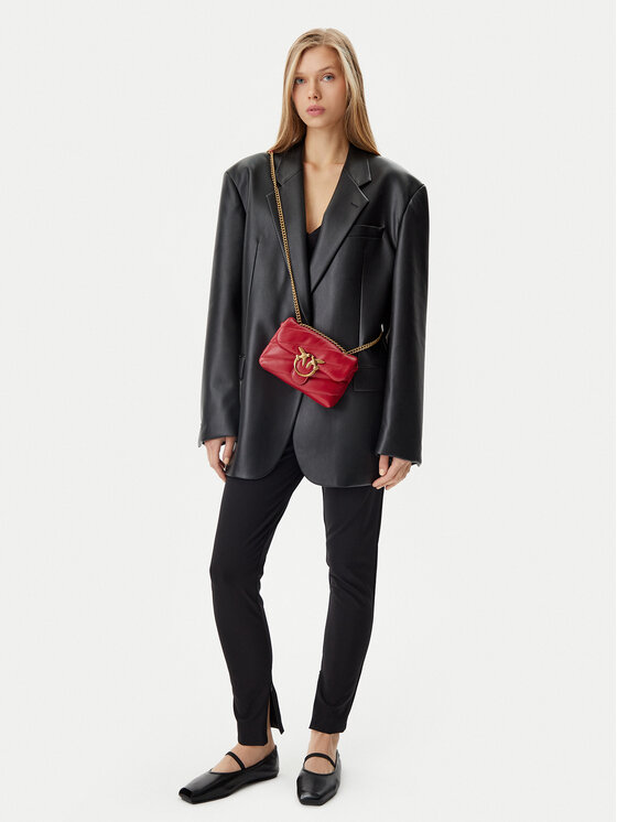 PINKO PINKO Ročna torba Love Puff Baby Cl PE 25 PLTT 100040 A0F2 Rdeča