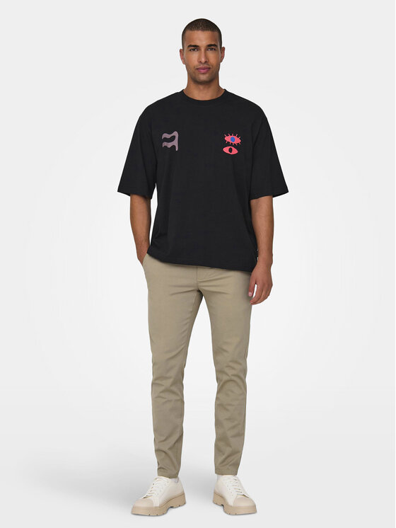 Only & Sons Only & Sons Chino hlače Mark Luca 22028144 Bež Slim Fit