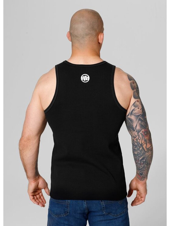 PITBULL PITBULL Tank top Tank Czarny Regular Fit