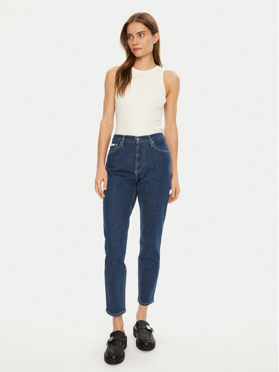 Calvin Klein Jeans Calvin Klein Jeans Džínsy J20J224520 Tmavomodrá Mom Fit