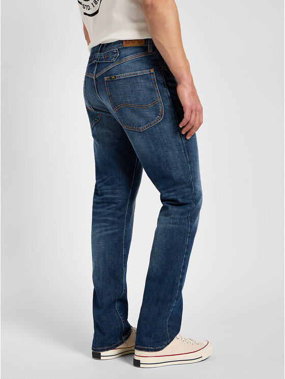 Lee Lee Jeansy BROOKLYN Niebieski Straight Fit