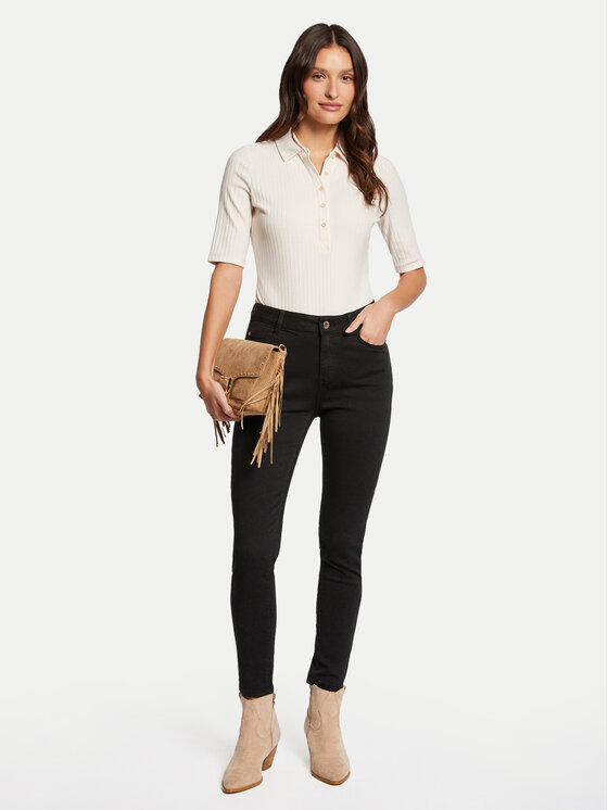 Morgan Morgan Jeansy 241-POLIA Czarny Skinny Fit
