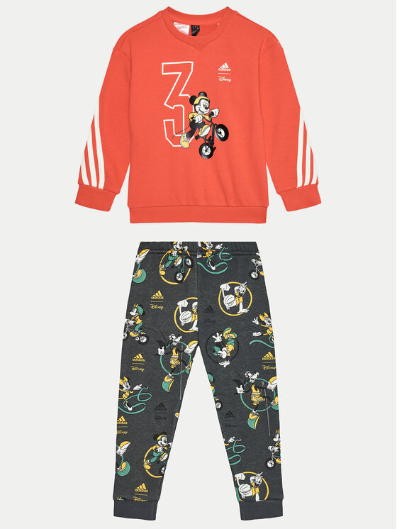 adidas adidas Trenirka Disney Mickey Mouse JG1251 Rdeča Regular Fit