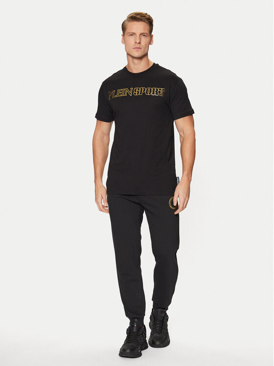 Plein Sport Plein Sport T-shirt AADC MTK7942 STE001N Nero Regular Fit