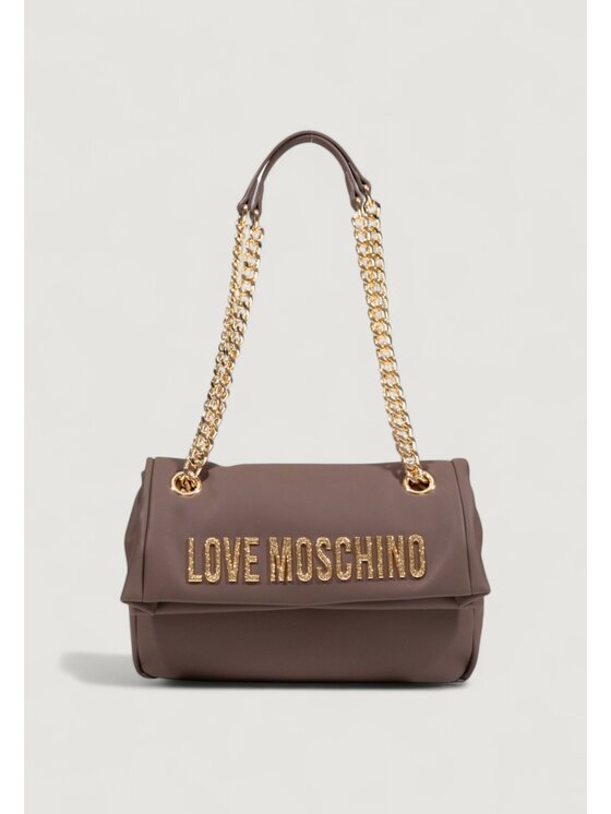 LOVE MOSCHINO LOVE MOSCHINO Σάκος HAMMERED LOGO Καφέ
