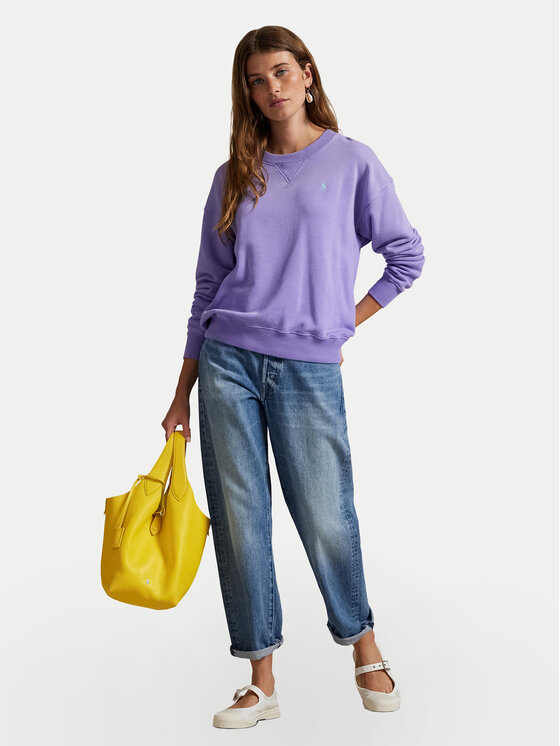 Polo Ralph Lauren Polo Ralph Lauren Bluza 211971690006 Fioletowy Relaxed Fit