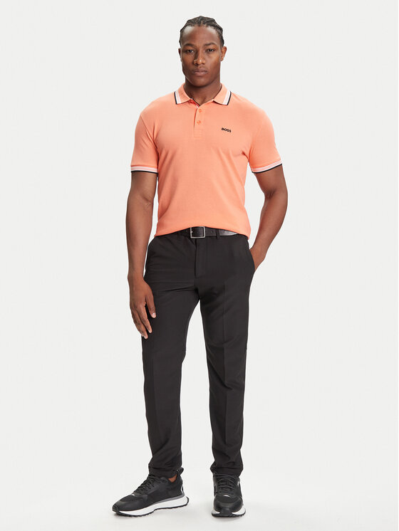 BOSS Boss Polo Paddy 50469055 Pomarańczowy Regular Fit