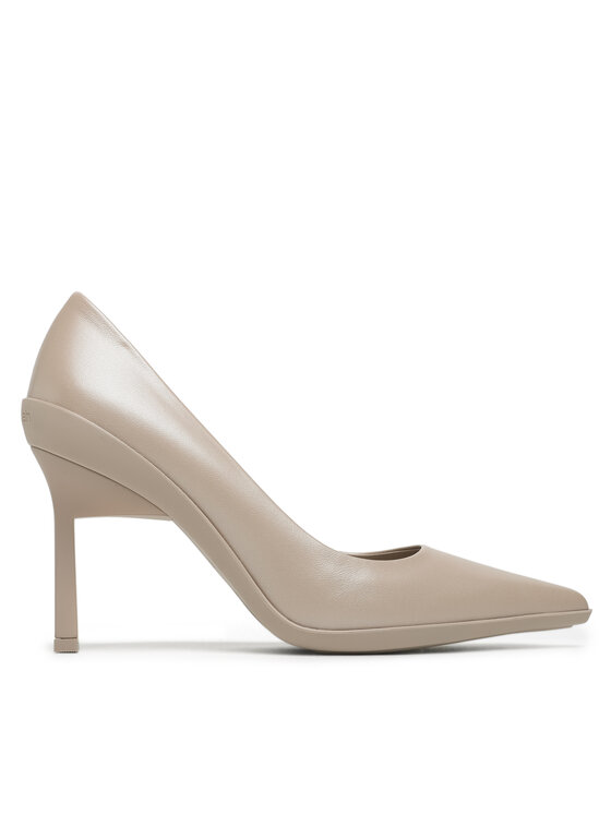 Calvin Klein Talons aiguilles Wrap Stil Classic Pump 90 Pearl HW0HW01734 Kaki Modivo