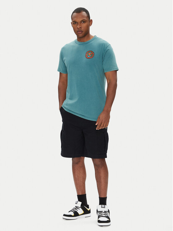 DC DC T-shirt ADYZT05458 Zelena Regular Fit