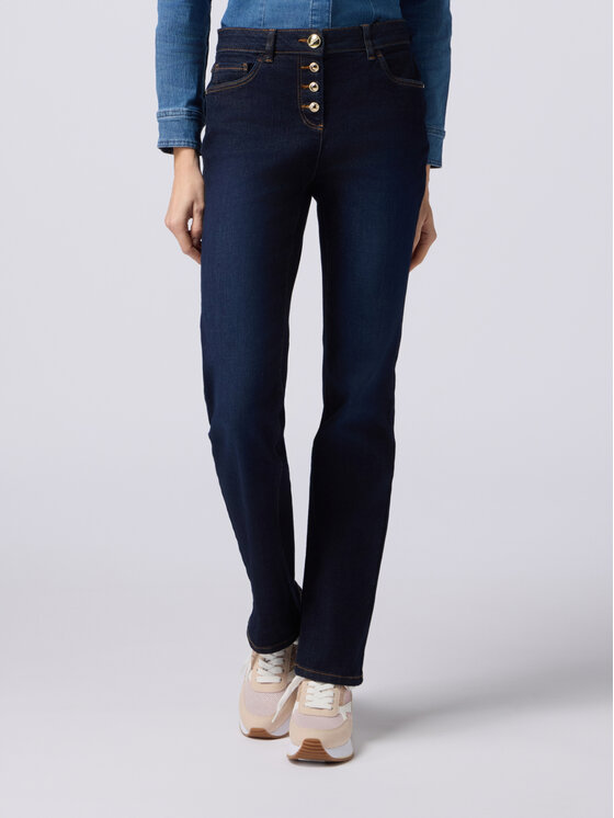 Oltre Oltre Jeansy P498R008188N034 Niebieski Regular Fit