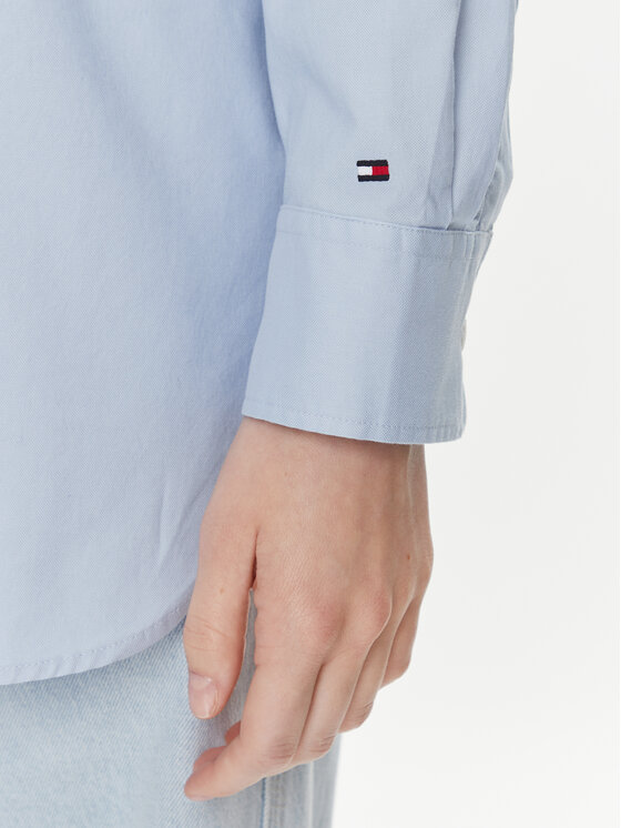 Tommy Hilfiger Tommy Hilfiger Košeľa WW0WW38968 Modrá Oversize