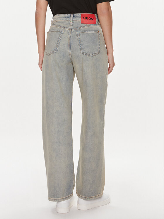 HUGO Hugo Jeansy 50507837 Niebieski Relaxed Fit