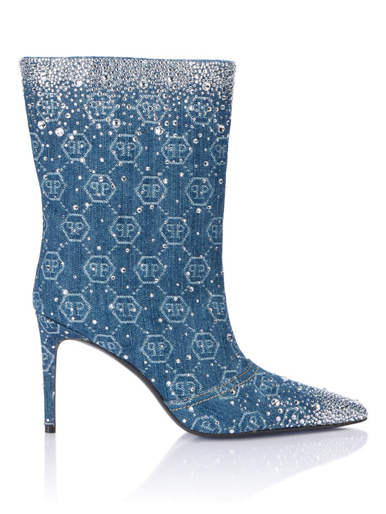PHILIPP PLEIN PHILIPP PLEIN Kozaki 28988 Błękitny