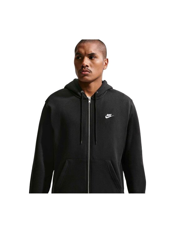 Nike Nike Bluza M NK CLUB BB FZ HOODIE Czarny Regular Fit