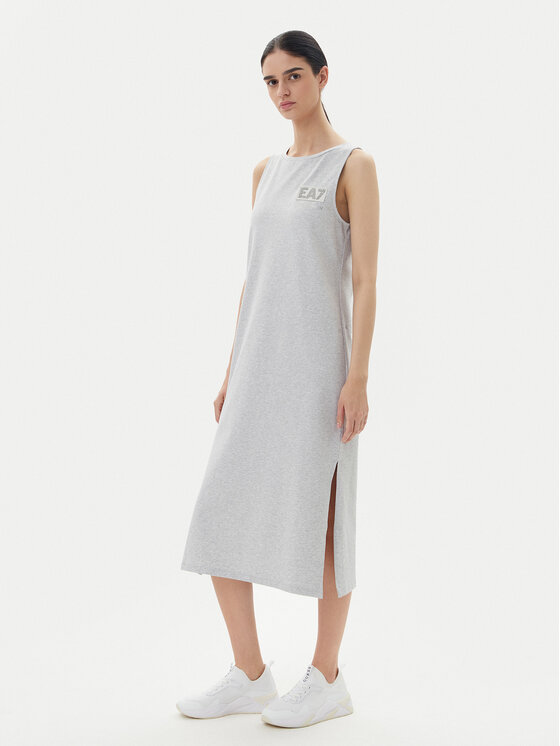 EA7 Emporio Armani EA7 Emporio Armani Ежедневна рокля 7W000180 AF12484 O8002 Сив Regular Fit