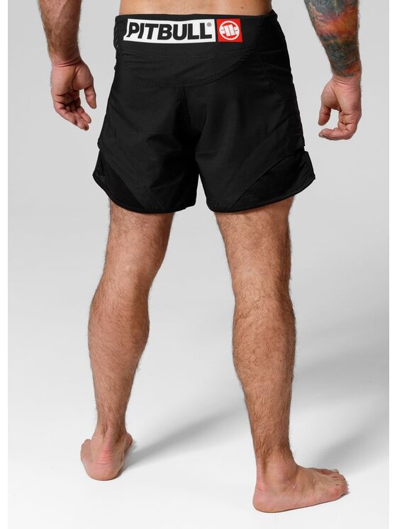 PITBULL PITBULL Szorty sportowe Spodenki treningowe Jet Mesh Performance Pro plus Hilltop L Czarny Regular Fit