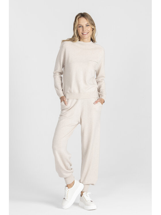 Deni Cler Milano Deni Cler Milano Sweter T-DC-S457-E5-90-12-1 Écru Regular Fit