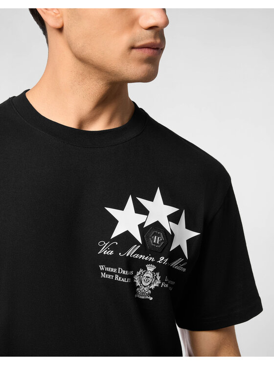 PHILIPP PLEIN PHILIPP PLEIN T-Shirt 27107 Czarny Regular Fit