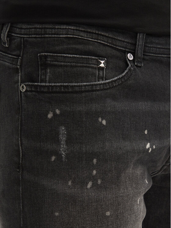 KARL LAGERFELD KARL LAGERFELD Szorty jeansowe 265820 552832 Czarny Slim Fit