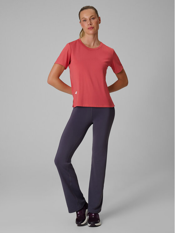 4F 4F Koszulka techniczna BASIC+ Koralowy Loose Fit
