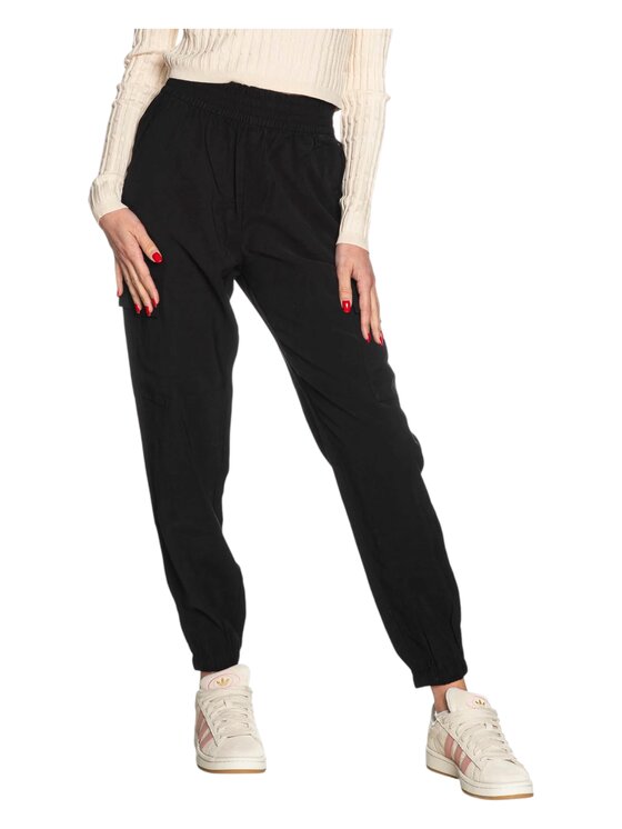 ONLY ONLY Spodnie cargo 15245364-nero Czarny Regular Fit