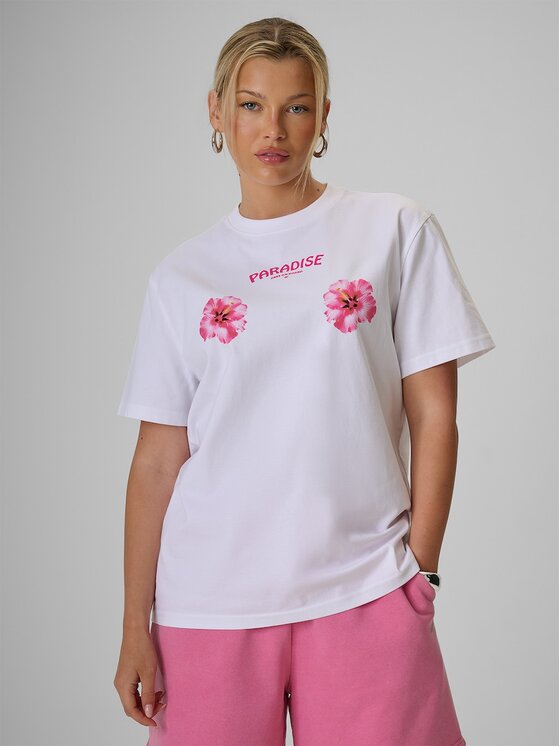 4F 4F T-Shirt 4FRSS26TTSHF3882-10S Biały Loose Fit