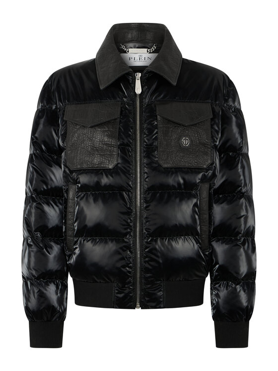 PHILIPP PLEIN PHILIPP PLEIN Kurtka puchowa 31142 Czarny Regular Fit