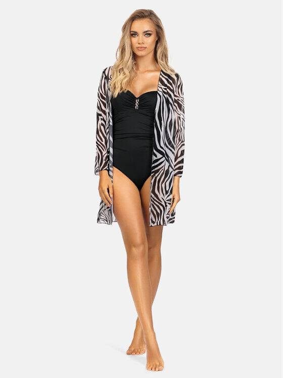 Miss Lou Miss Lou Costume da bagno Wednesday J-ML033 Nero
