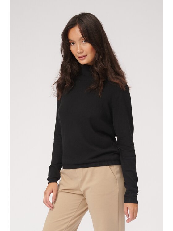 TeeShoppen TeeShoppen Sweter 'Basic Collection' Czarny Regular Fit