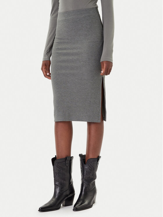 ONLY ONLY Пола тип молив Emma 15233600 Сив Slim Fit