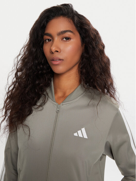 adidas adidas Jogginganzug Essentials 3-Stripes JX0509 Grün Regular Fit