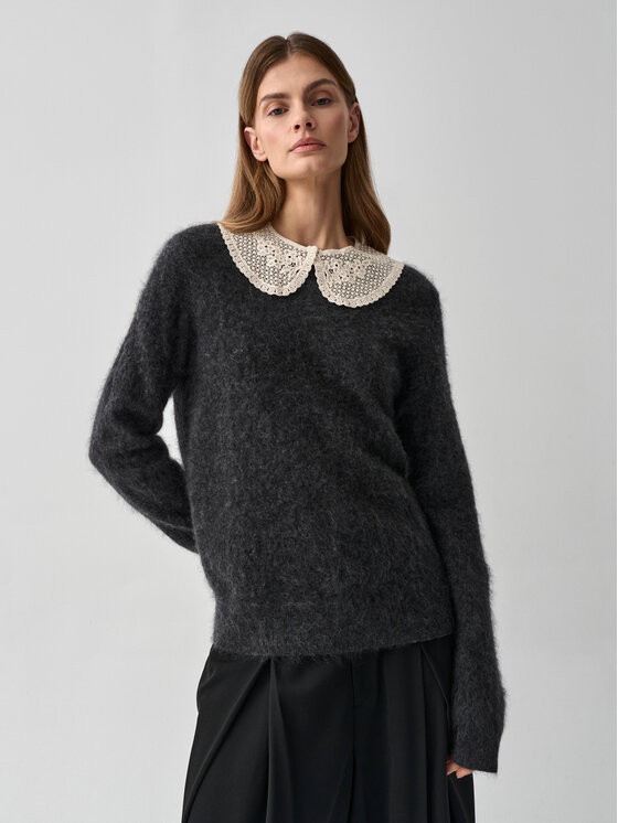 TATUUM TATUUM Sweter KOMPRA Szary Fitted Fit