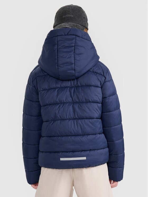 4F 4F Kurtka puchowa 4FJRAW25TDJAU0804-31S Granatowy Regular Fit