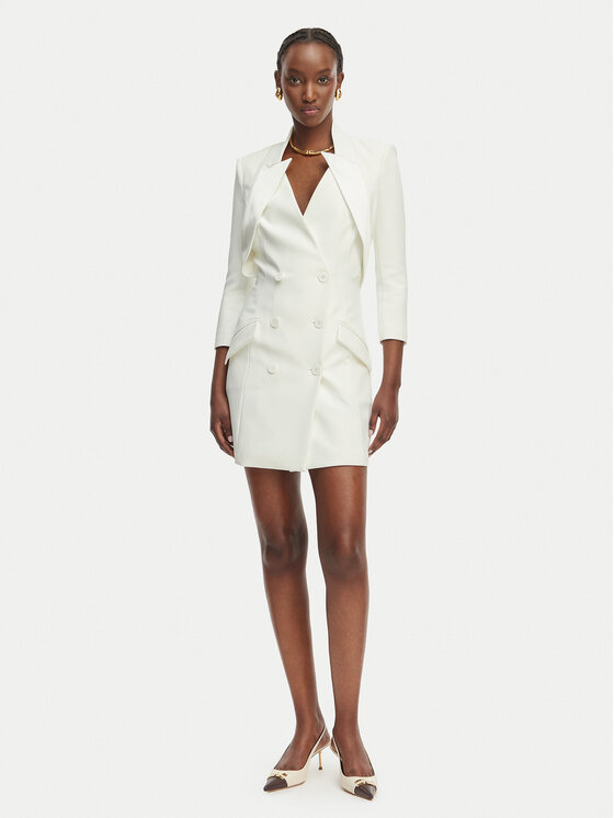 Elisabetta Franchi Elisabetta Franchi Koktélruha AB-925-61E2-V450 Fehér Regular Fit