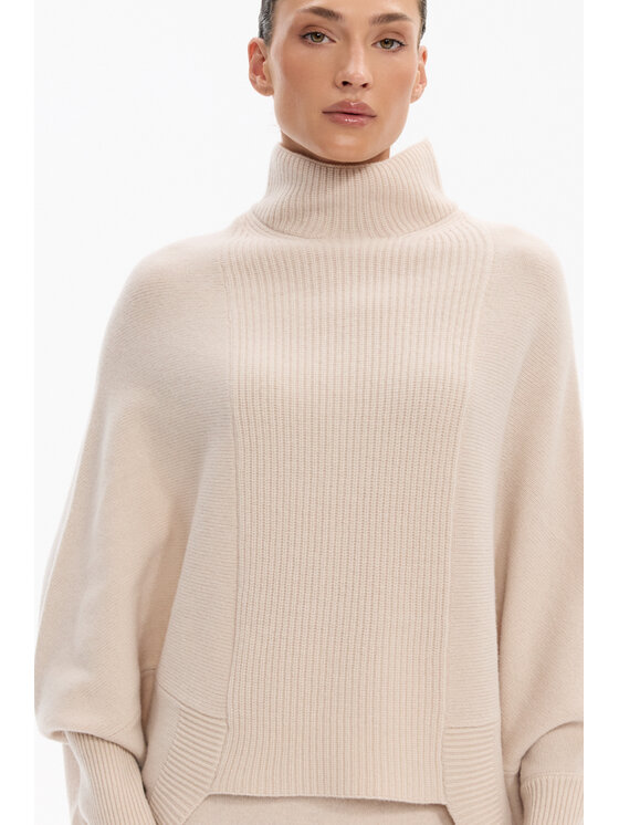 Deni Cler Milano Deni Cler Milano Sweter T-DC-S458-F5-90-12-1 Beżowy Regular Fit