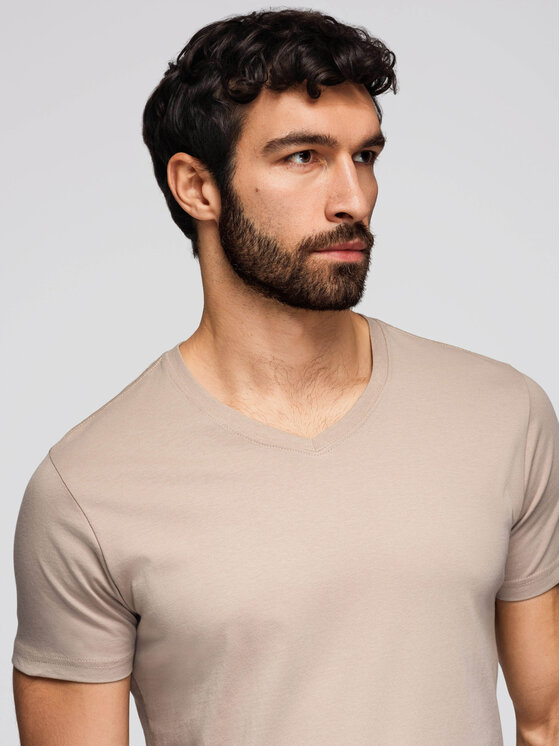 Ombre Ombre Komplet t-shirtów OM-TSBS-0281 Kolorowy Regular Fit
