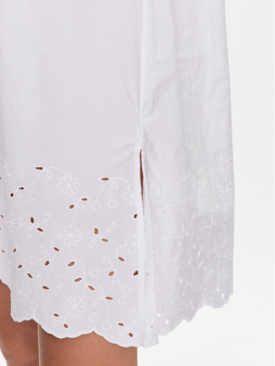 United Colors Of Benetton United Colors Of Benetton Ikdienas kleita 481YDV04I Balts Regular Fit