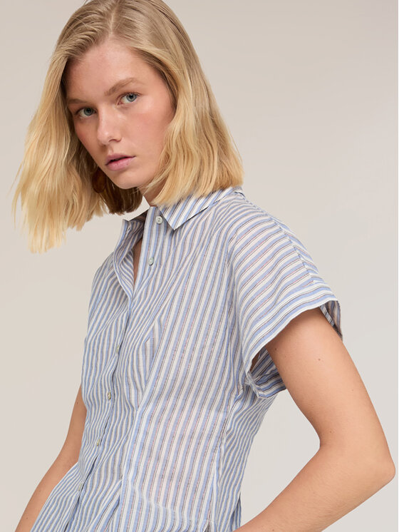 Motivi Motivi Camicia 5060Q000975N0S1 Turchese Boxy Fit