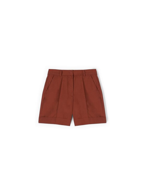 Motivi Motivi Pantaloncini di tessuto P02WQ004666N002 Marrone Regular Fit
