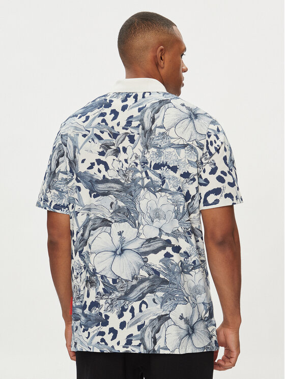 Just Cavalli Just Cavalli Polokošeľa 76OAG6RL Modrá Regular Fit