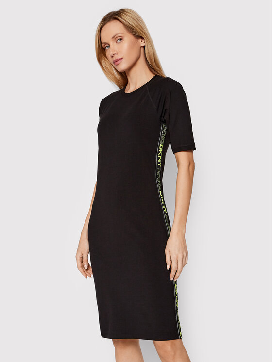 DKNY Sport Každodenné šaty DP1D4481 Čierna Regular Fit