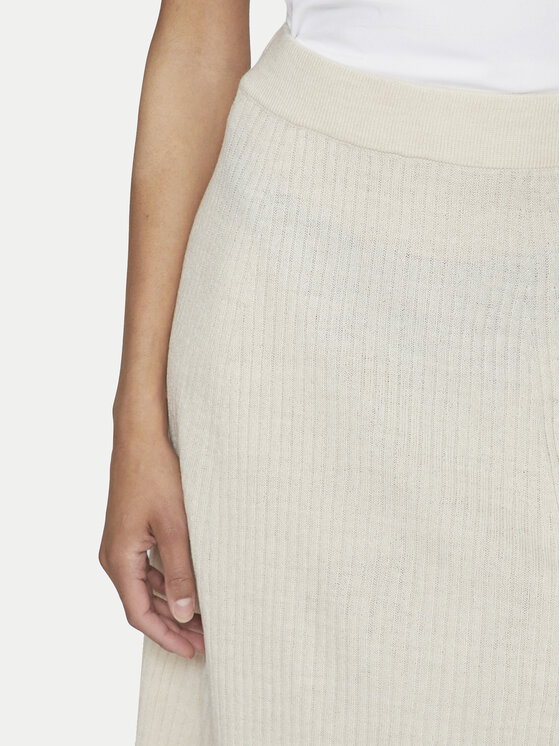 Vila Vila Φούστα midi Olina 14098891 Μπεζ Regular Fit