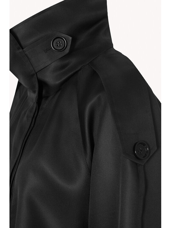 Epuzer Epuzer Giacca di transizione Transparent organza Nero Baggy Fit
