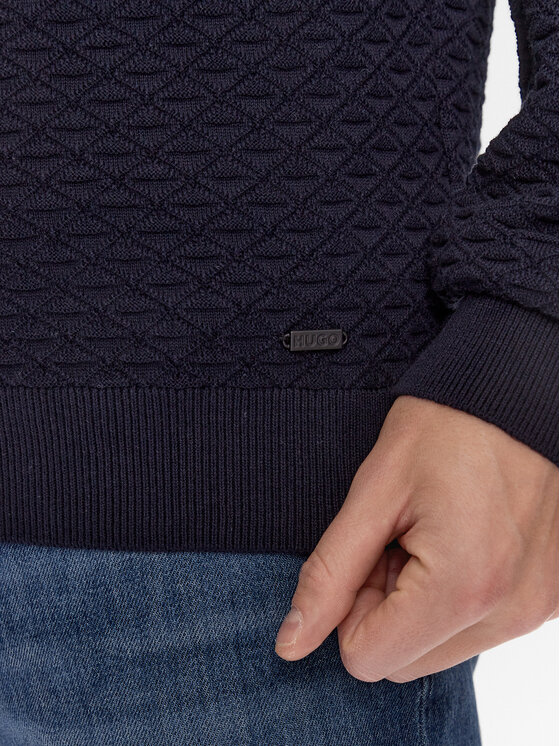 HUGO Hugo Sweater Sonderson 50500007 Sötétkék Regular Fit