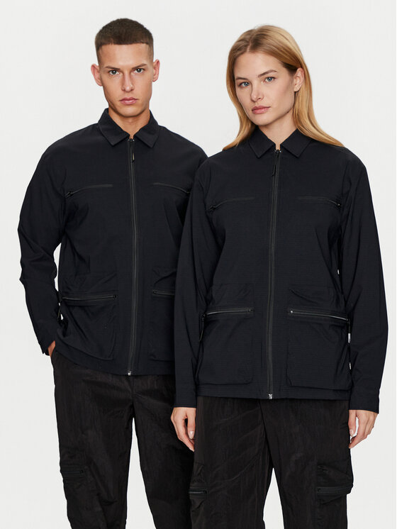 Rains Rains Košile Tomar Overshirt 19320 Černá Regular Fit