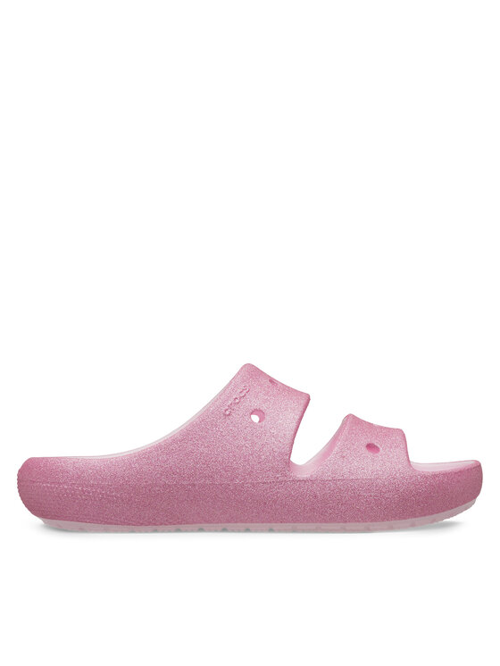 Crocs Crocs Natikače Classic Glitter Sandal v2 K 209705 Ružičasta